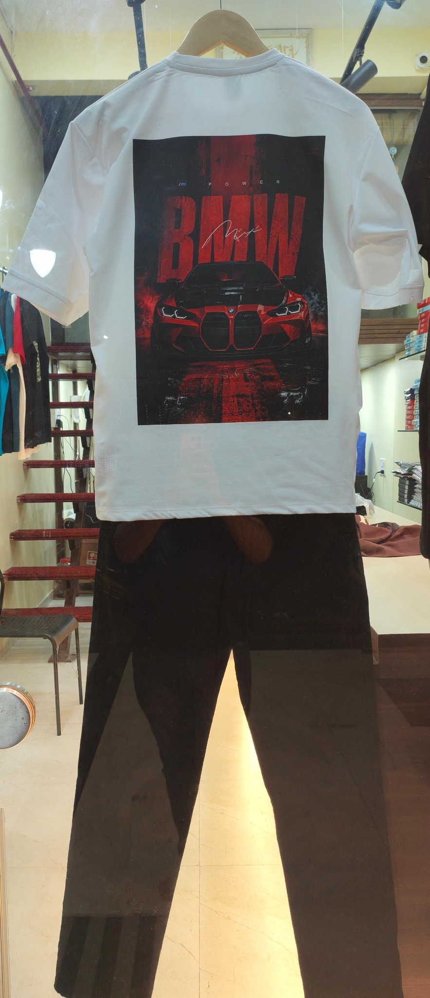 MARZI premium printed T-shirt back view